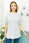 155256 Oversize Baskisiz Duz Tshirt